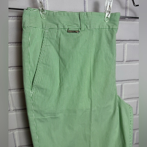 Ralph Lauren Mint Green Striped women Bermuda Shorts/size 16 - Picture 6 of 8